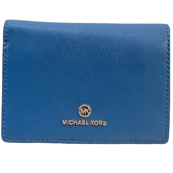 Blue Leather Michael Kors Wallet - Picture 1 of 8